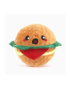Hamburger Squeaky Ball Dog Toy