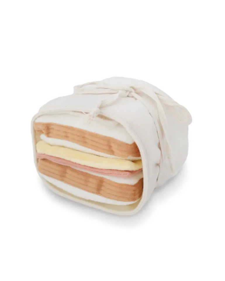 Ham & Cheese Sandwich Enrichment Snuffle Dog Toy