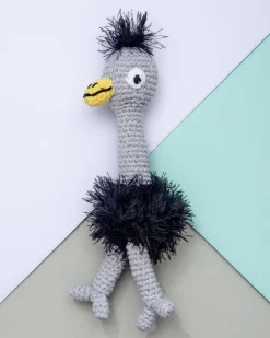 Hand Crochet Ostrich Dog Toy