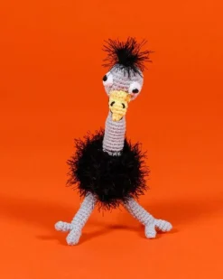 Hand Crochet Ostrich Dog Toy