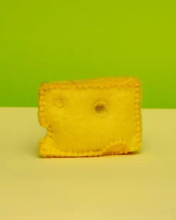 Hand Knit Swiss Cheese Cat Toy