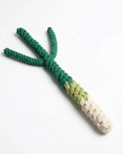 Handmade Green Onion Rope Dog Toy