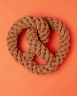Handmade Pretzel Rope Dog Toy