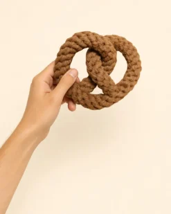 Handmade Pretzel Rope Dog Toy