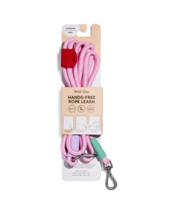 Hands-Free Rope Dog Leash in Bubblegum or Retro