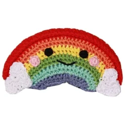 Happy Rainbow Organic Knit Dog Toy