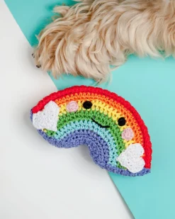 Happy Rainbow Organic Knit Dog Toy