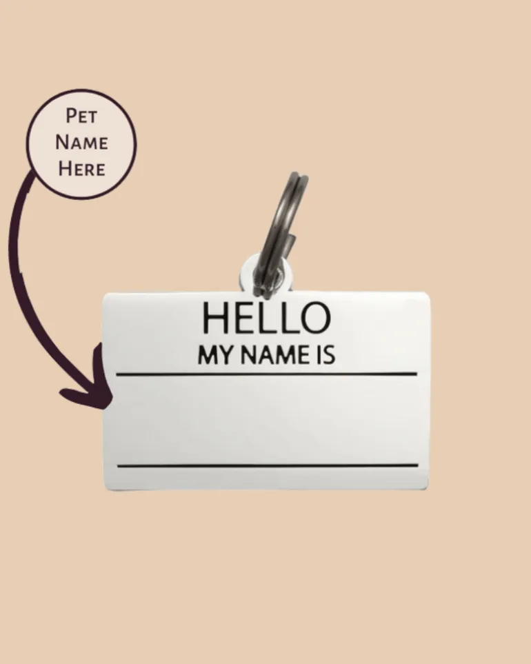 Hello, My Name Is ID Tag (Custom/Drop-Ship)