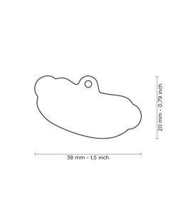 Hot Dog Custom Pet ID Tag