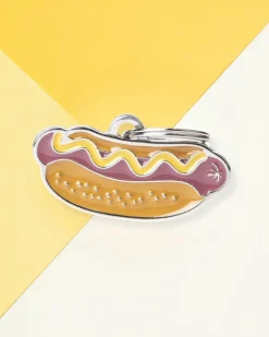 Hot Dog Custom Pet ID Tag
