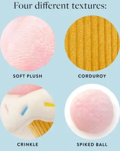 2-in-1 Cupcake Interactive Bounce Dog Toy