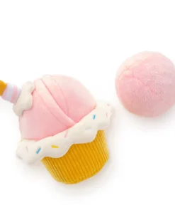 2-in-1 Cupcake Interactive Bounce Dog Toy
