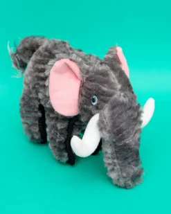 2-in-1 Elephant Plush + Mini Tennis Ball Dog Toy