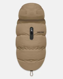 Insulated Waterproof Dog Puffer in Tan (FINAL SALE)
