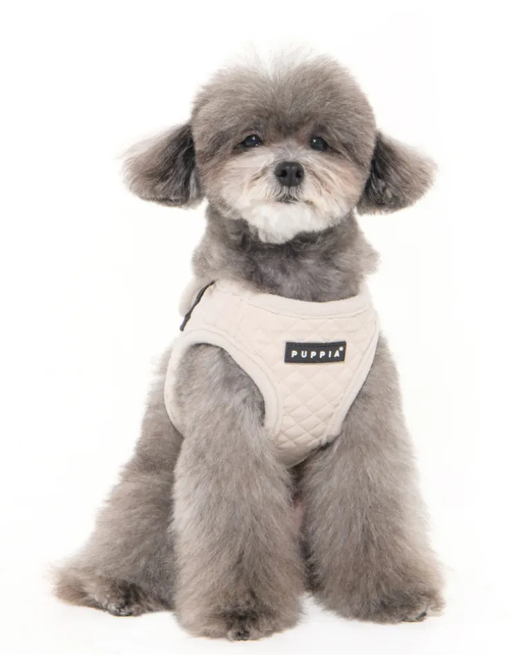 Irvin Fleece-Lined Dog Harness in Cream