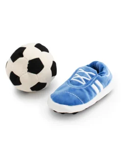 Kick & Score Squeaky Plush Dog Toy Set