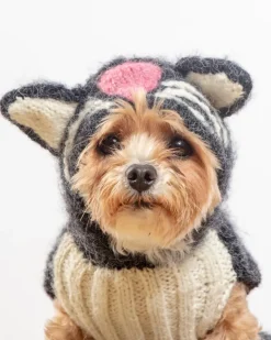 Kitty-Kat Handknit Dog Sweater (DOG & CO. Exclusive)