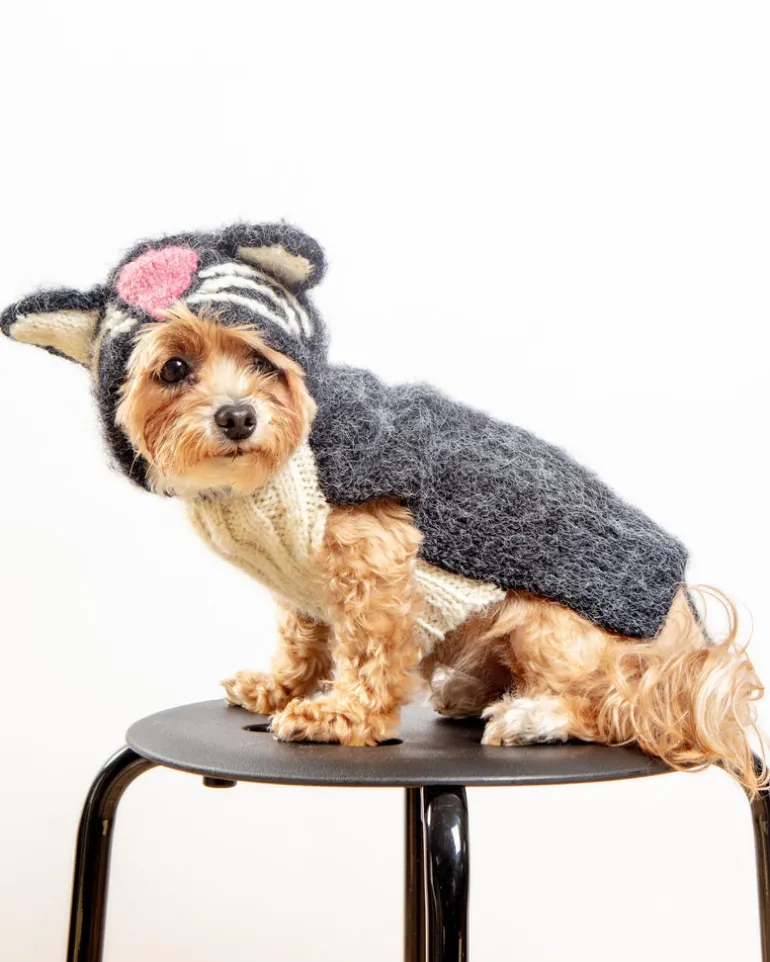 Kitty-Kat Handknit Dog Sweater (DOG & CO. Exclusive)