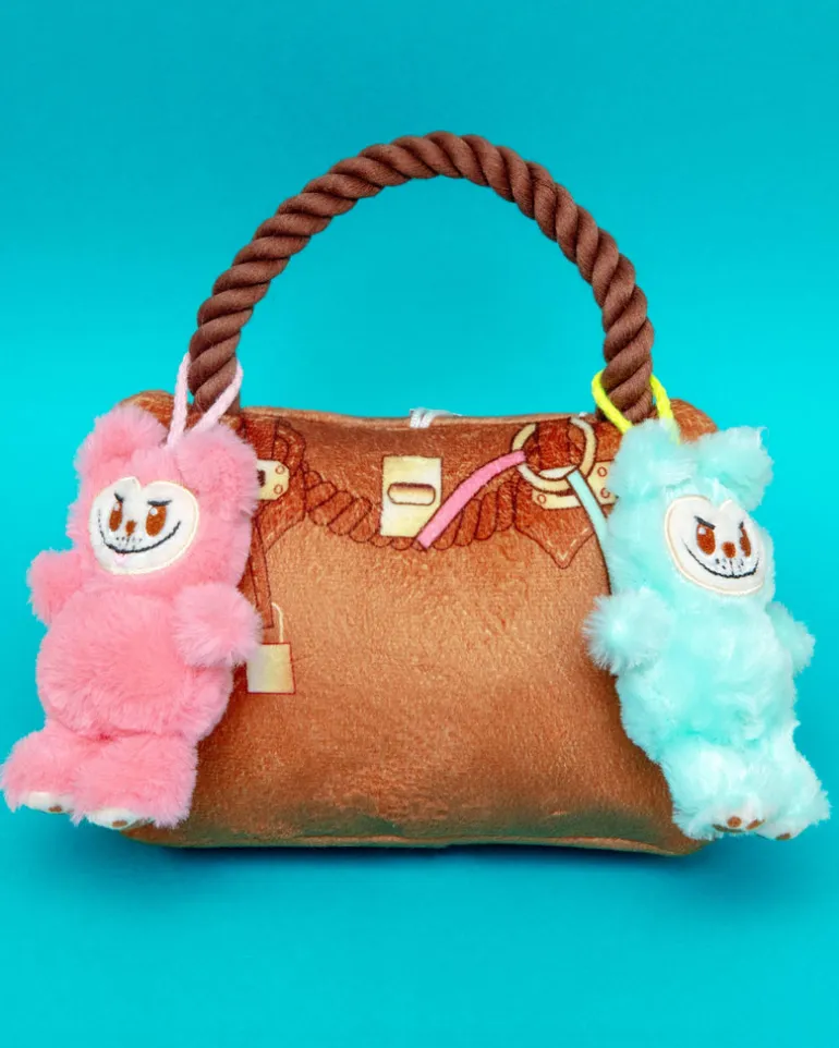 Labowwow Handbag Squeaky Plush Dog Toy