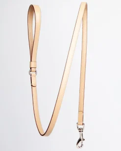 Leather Dog Leash in Vanilla (Made in Italy)