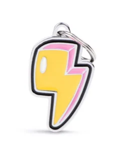 Lightning Bolt Custom Pet ID Tag