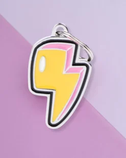 Lightning Bolt Custom Pet ID Tag