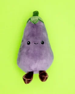 Lil' Aubie the Eggplant Squeaky Plush Dog Toy