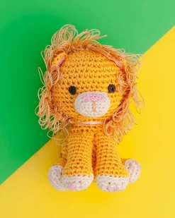 Lion Organic Knit Dog Toy