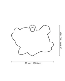Love Struck Custom Heart Pet ID Tag