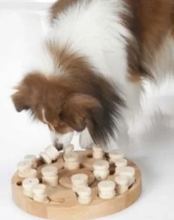 Mandala & Star Dog Puzzle Treat Game