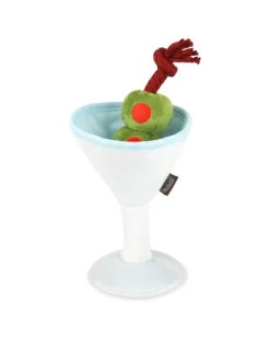 Martini Pawtini Squeaky Plush Dog Toy