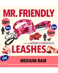 Medium-Raw Crossbody Dog Leash with Black Hardware (Made in the USA)