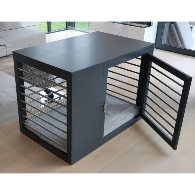 Moderno Dog Crate in Grey(Direct Ship)