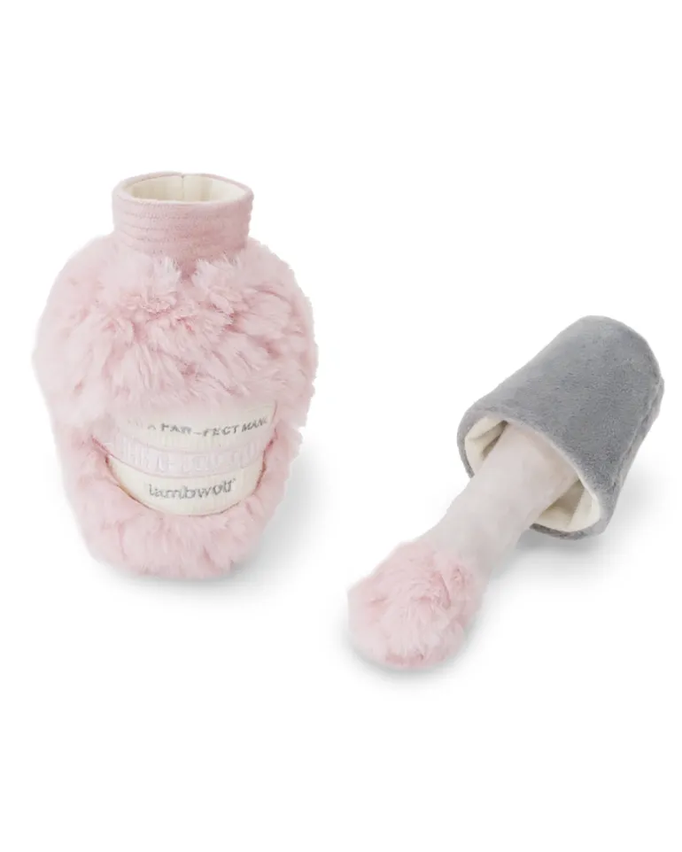 Nail Polish Burrow + Crinkle Dog Toy