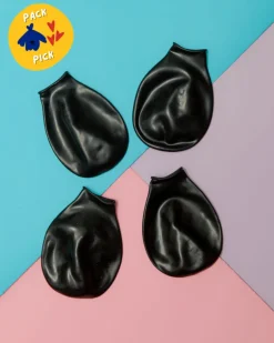 Natural Rubber Dog Boots in Black