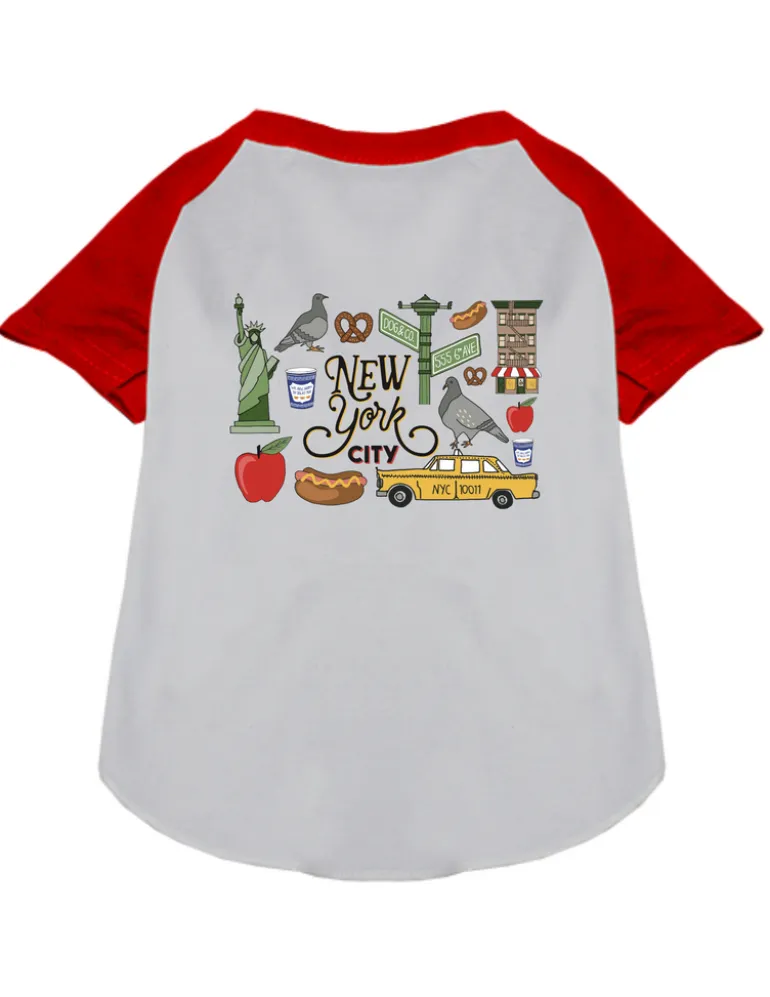 *New York City* Graphic Dog T-Shirt