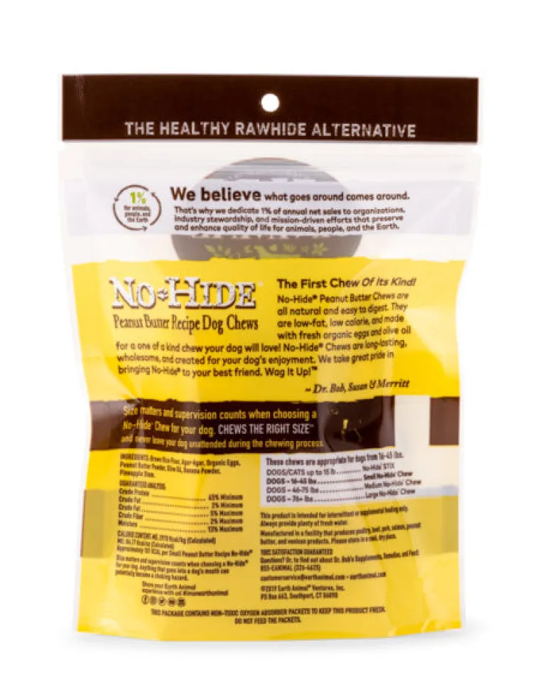 No-Hide Wholesome Dog Chew in Peanut Butter