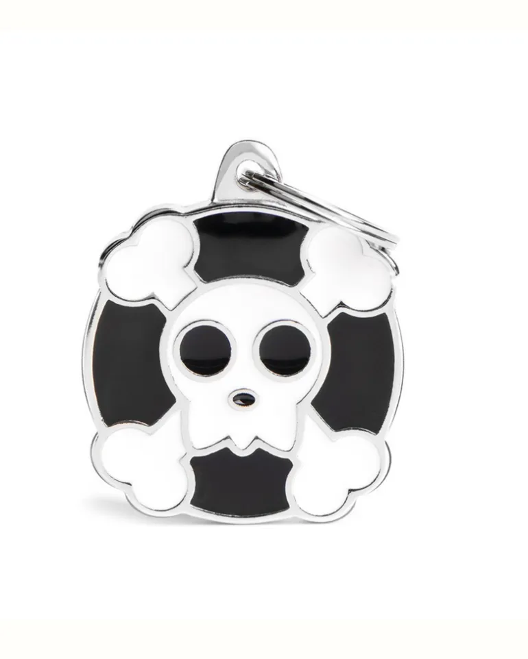 (Not So Scary) Skull Custom Pet ID Tag