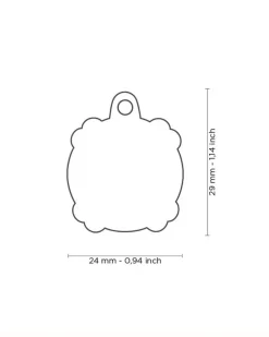 (Not So Scary) Skull Custom Pet ID Tag