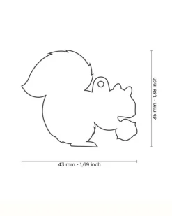 Nuts for Squirrels Custom Pet ID Tag