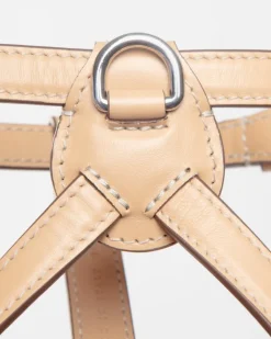 Nuvola Leather Dog Harness in Vanilla (Made in Italy)