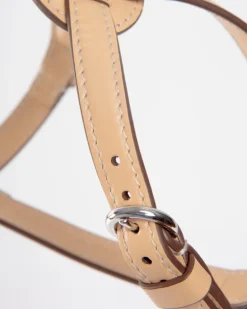 Nuvola Leather Dog Harness in Vanilla (Made in Italy)