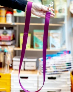 Nylon Dog Leash in Burgundy (4ft) (Made in the USA)
