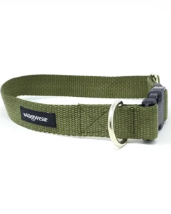 Nylon Metropolitan Collar in Olive Green (Made in the USA)