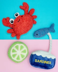 Ocean Munch Bunch Squeaky Plush Dog Toy