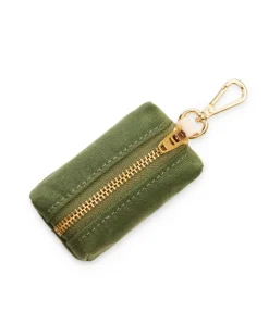 Olive Waxed Canvas Waste Bag Dispenser (Made in the USA)