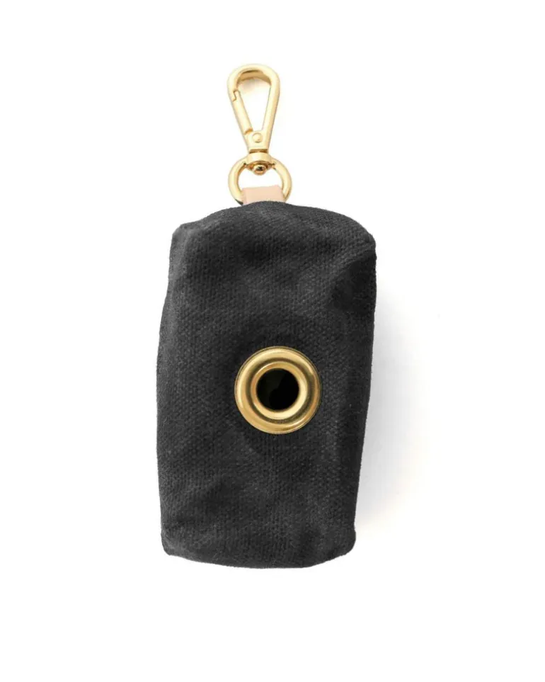 Onyx Waxed Canvas Waste Bag Dispenser (Made in the USA)
