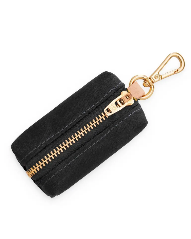 Onyx Waxed Canvas Waste Bag Dispenser (Made in the USA)
