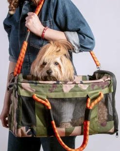Out-Of-Office Airline Compliant Pet Carrier in Camo w/ Orange (Pro Edition)