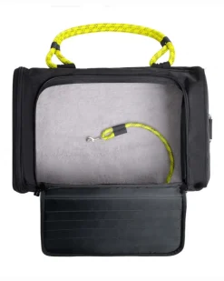 Out-Of-Office Airline Compliant Pet Carrier in Black w/ Neon Yellow (Pro Edition)